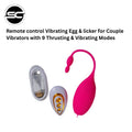 Wireless Remote Control Mini Egg Vibrator & Licker Bullet with 10 Vibration Modes, Small Pink Discreet G-Spot Clit Stimulator, Waterproof Portable Panty Vibe