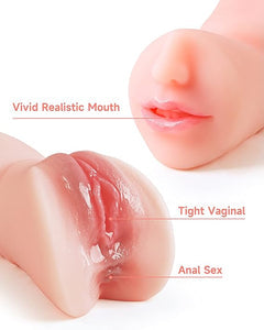 3 in 1 Realistic Skin & Brown Pussy (Mouth+Anal+Vagina)