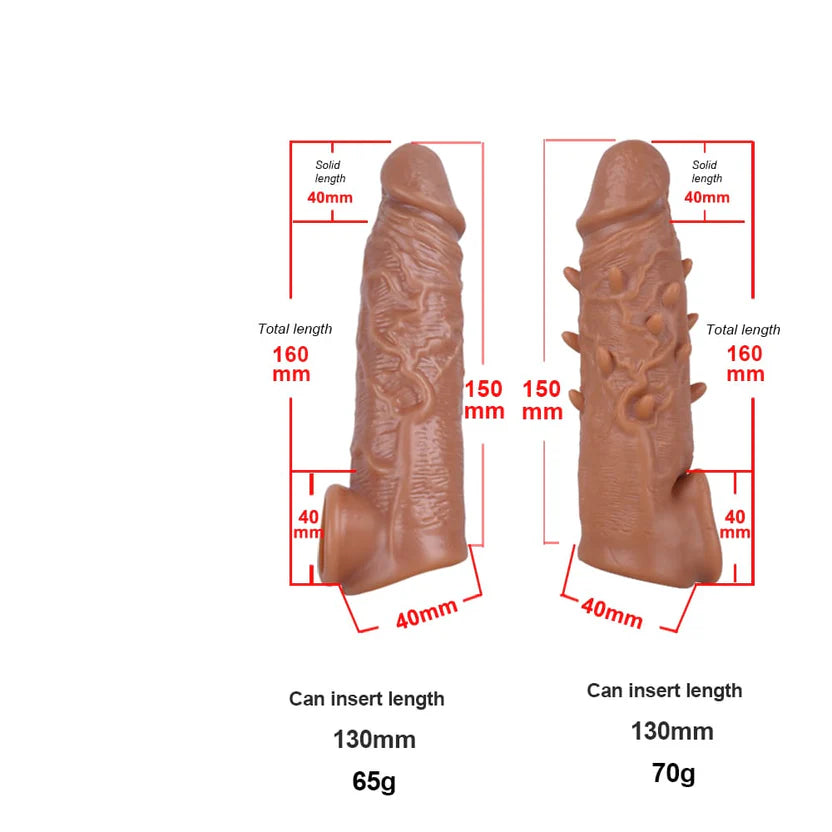 6 Inch Dotted Sleeve with lubricant