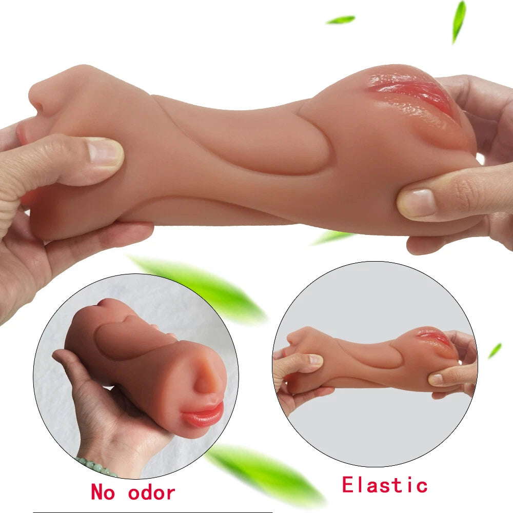 3 in 1 Realistic Skin & Brown Pussy (Mouth+Anal+Vagina)