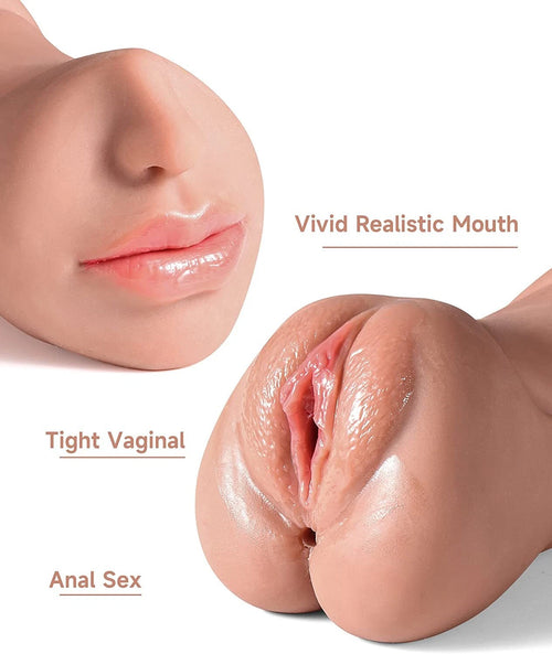 3 in 1 Realistic Skin & Brown Pussy (Mouth+Anal+Vagina)